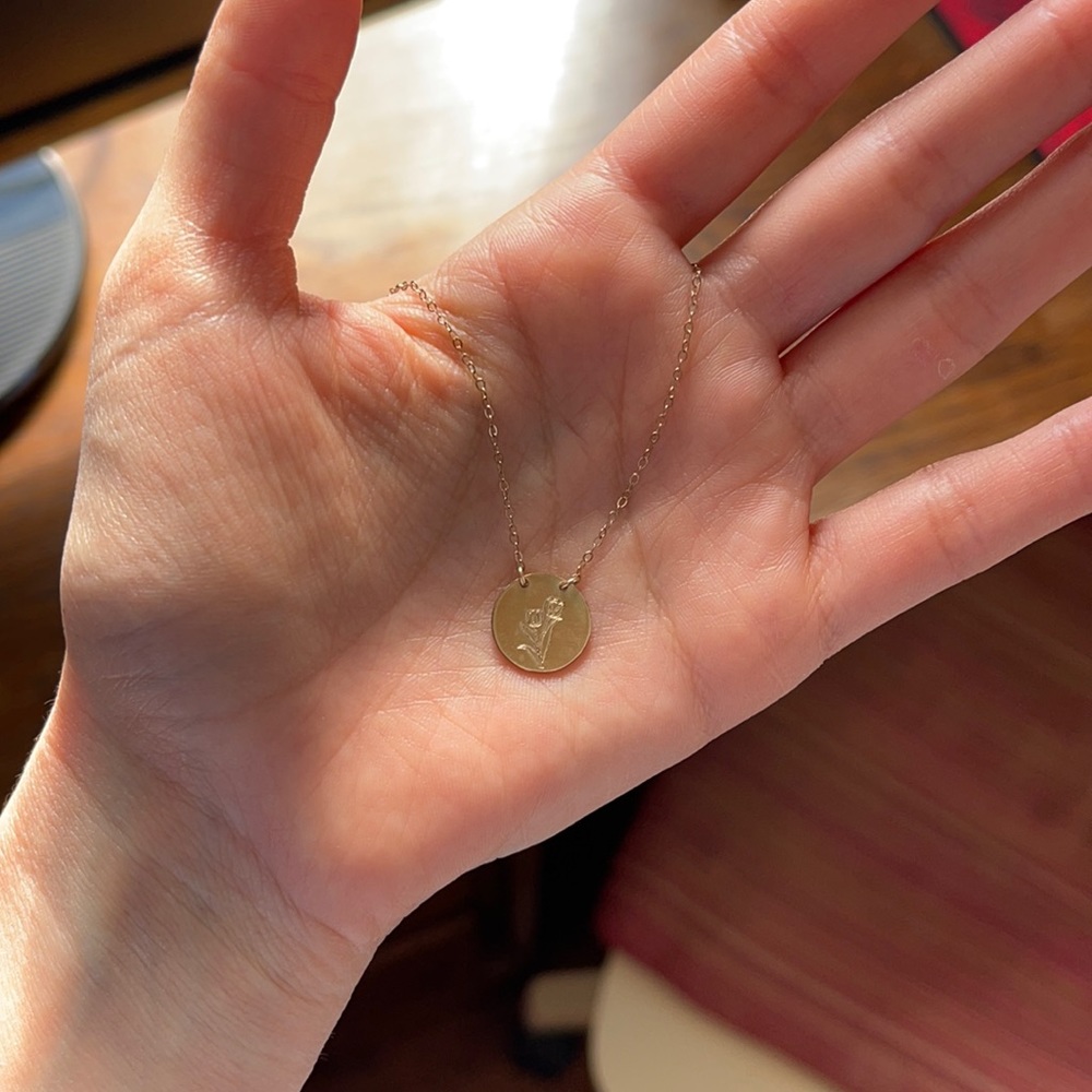 Etsy gold engraved necklace